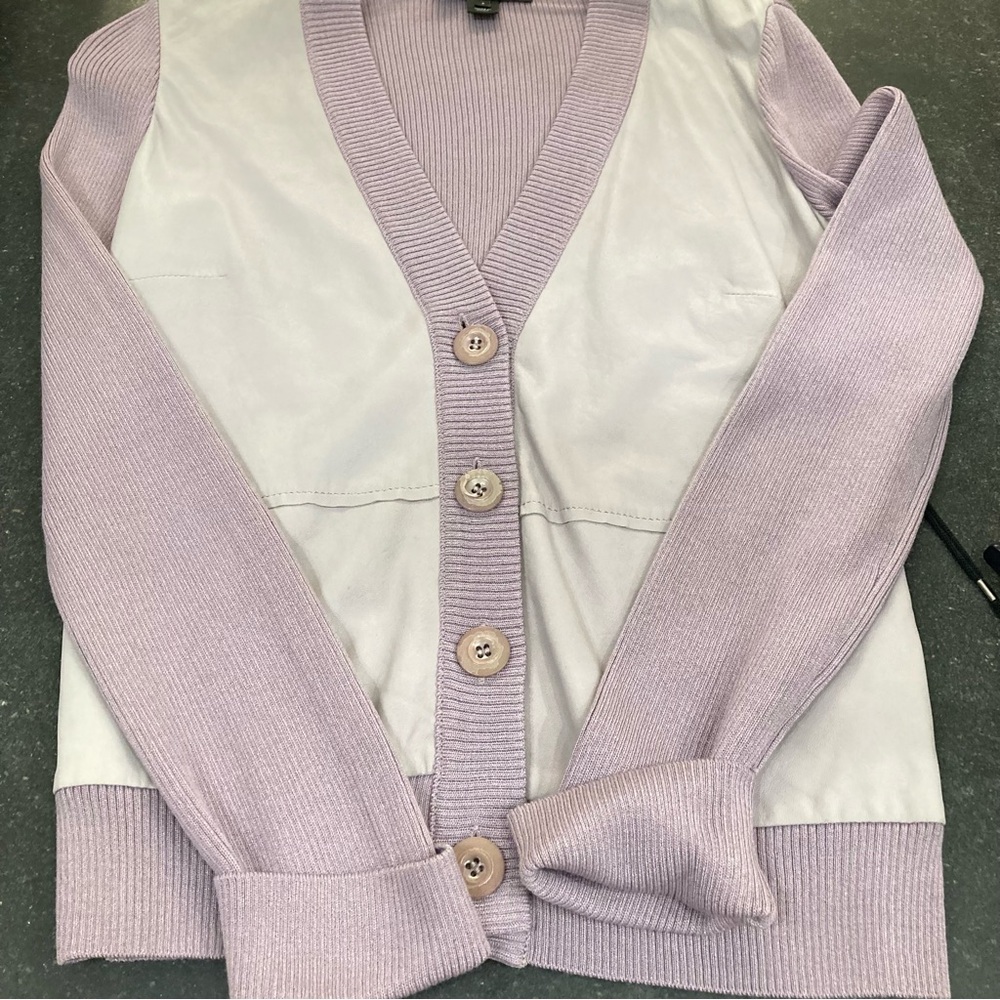 St. John sweater-S/P-Mixed Media-Lavender